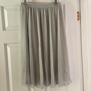 Dex Silver Midi Skirt, size S